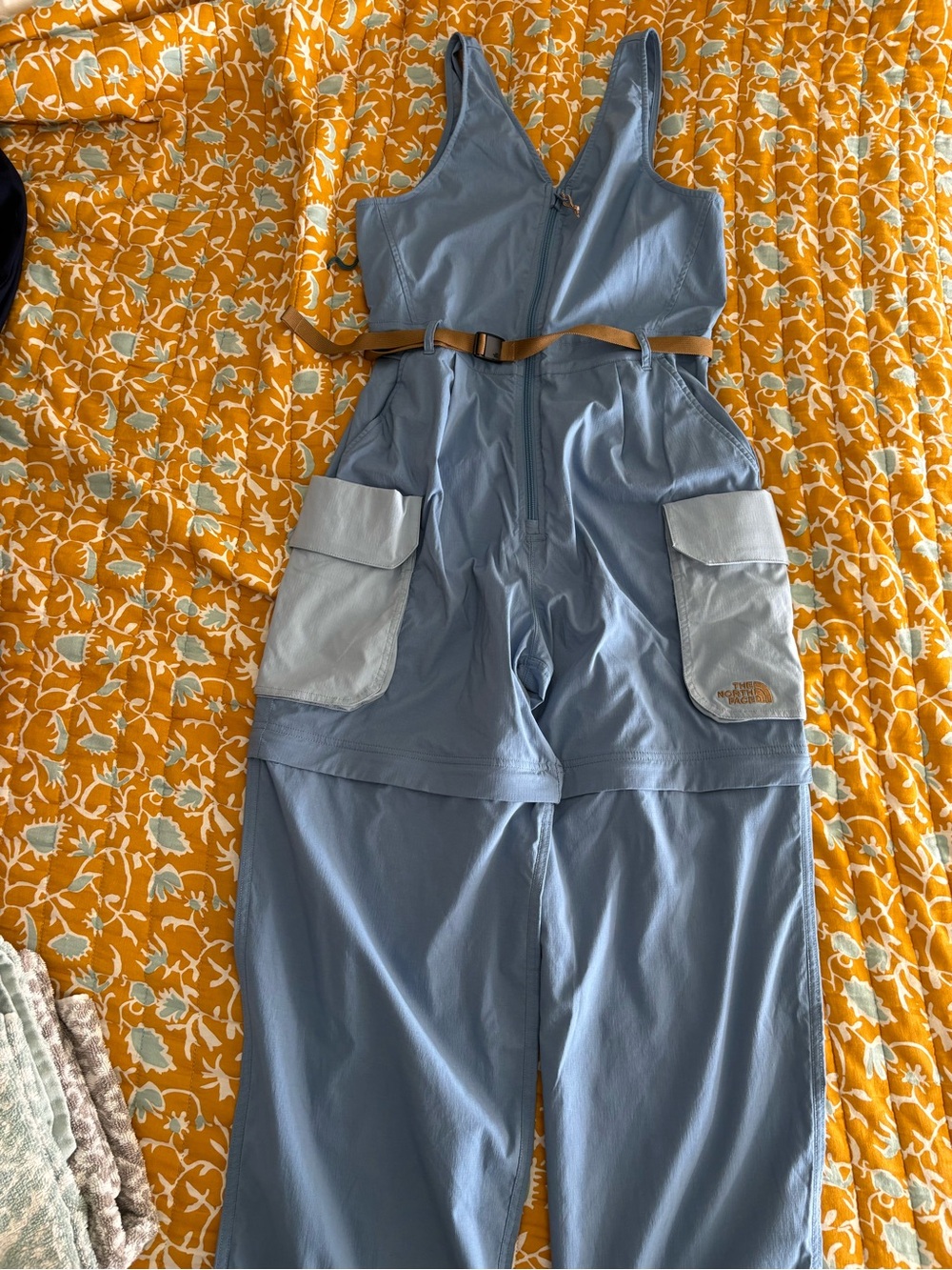The North Face Women's Light Blue Convertible Jumpsuit